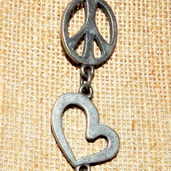 Peace Love OSU Necklace ~ Oklahoma State Cowboys! - Picture 6 of 9